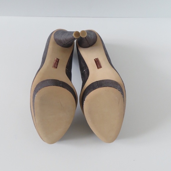 Steven Steve Madden Silver Textured Mercyy Platform Pumps, Size 10 🔴 - Picture 4 of 4